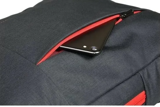 Rucksack PORT Designs Essential, për notebook/tablet deri 15.6", zi/kuqe - 4
