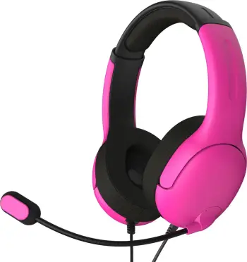 Kufje gaming PDP Airlite, me kabllo, për PlayStation, rozë