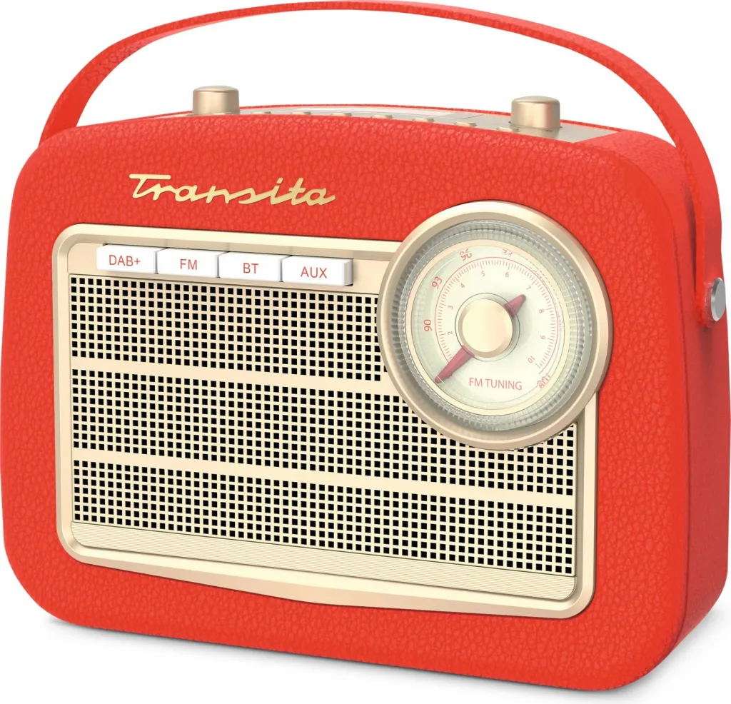 Radio TechniSat Transita 130, DAB+, FM, Bluetooth, AUX, e kuqe - 3