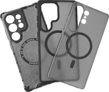 Mbështjellës 4smarts Galaxy S25 Ultra, 17.5 cm, Gri, Transparent