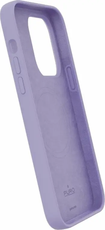 Mbështjellës Puro Icon Mag MagSafe për iPhone 14 Pro, silikon, lavender
