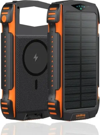 Power bank 4smarts TitanPack UltiMag, 20000 mAh, Qi-Charger 15W, i zi, portokalli