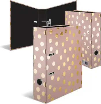 Dosje mekanike HEMA Lever Arch Fashion Style Dots, A4, shpinë 70mm, shumëngjyrëshe