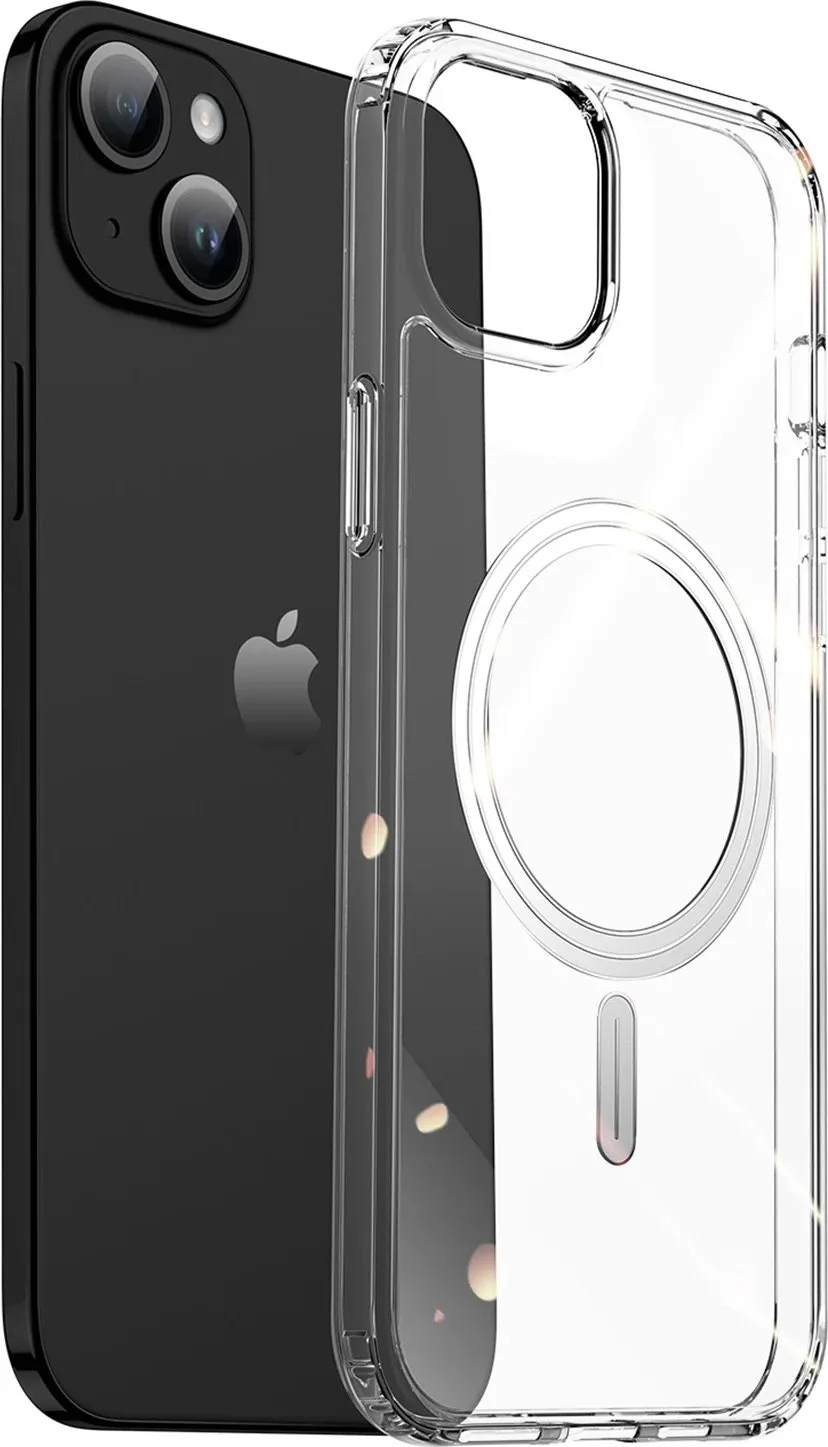 Mbështjellës Dux Ducis Clin për iPhone 15 Plus, MagSafe, Transparent - 1