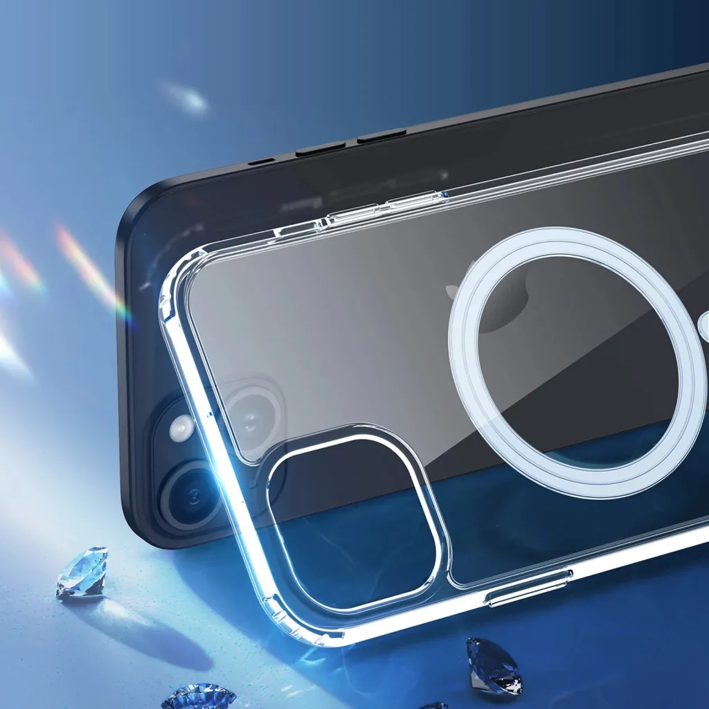 Mbështjellës Dux Ducis Clin për iPhone 15 Plus, MagSafe, Transparent - 7