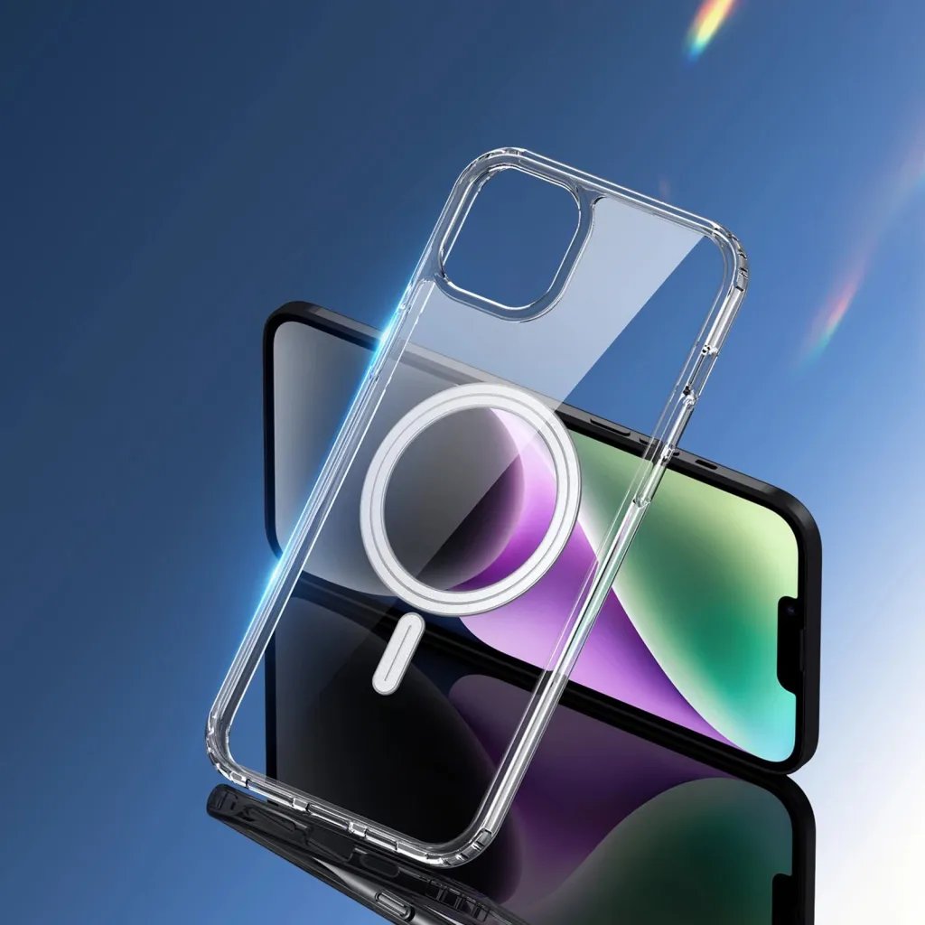 Mbështjellës Dux Ducis Clin për iPhone 15 Plus, MagSafe, Transparent - 10