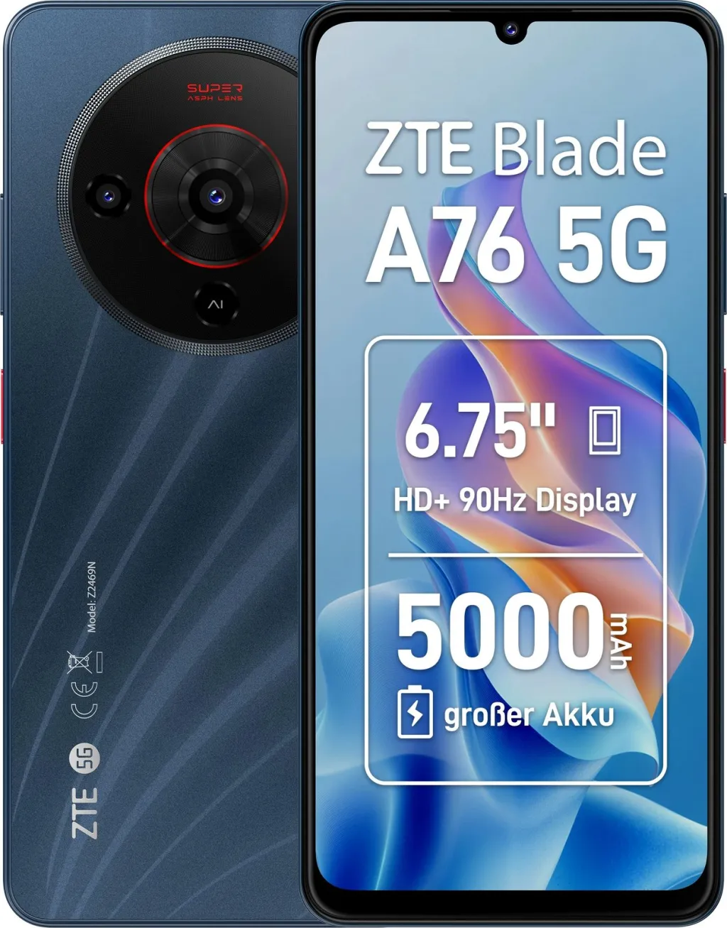 Celular ZTE Blade A76 5G, 6GB RAM, 128GB, i zi - 1