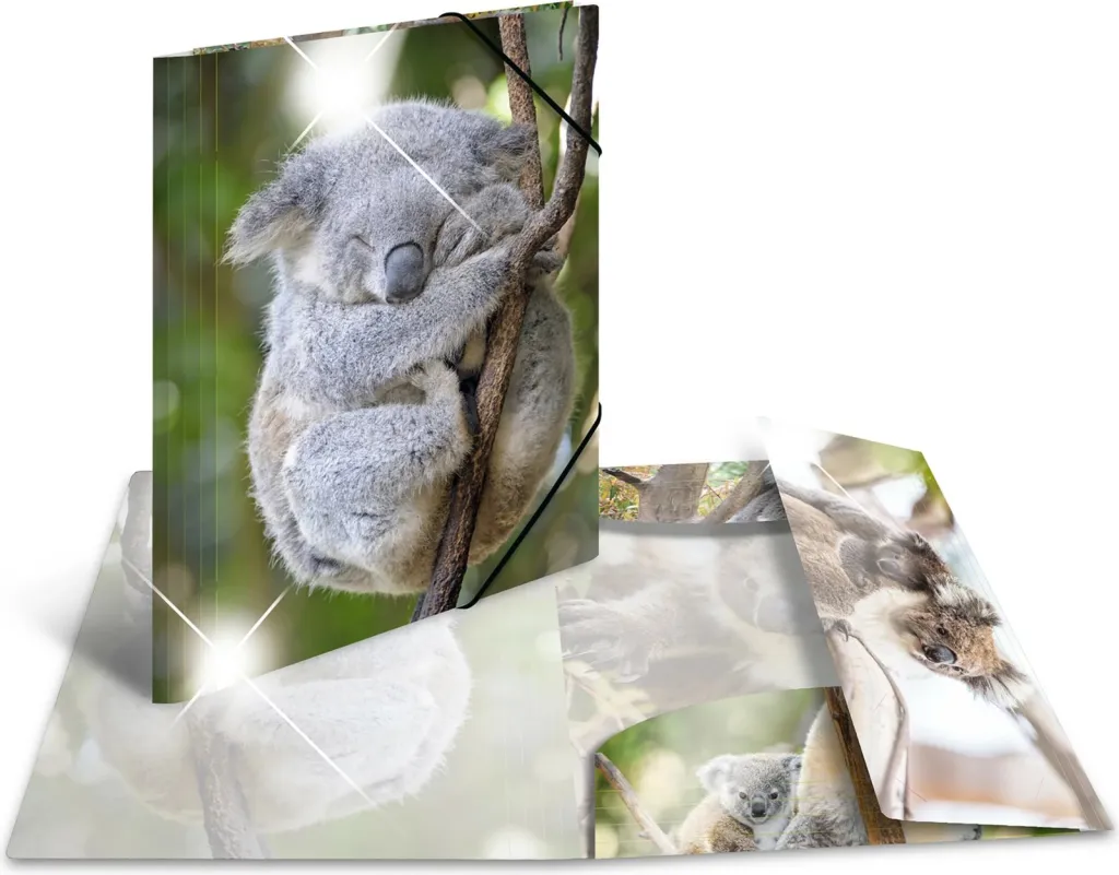 Folder dokumentesh Herma A4 Glossy Koala, plastik, shumëngjyrësh - 1