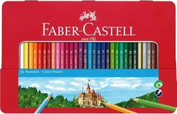 Laps ngjyrosës Faber-Castell 115886, dru, i kuq, 1 copë