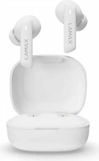 Kufje Lamax Clips1 ANC, wireless, Bluetooth 5.3, 44 orë bateri, të bardha