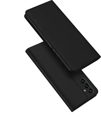 Mbështjellës Dux Ducis Skin Pro për Samsung Galaxy A14 4G/5G, me kapak, xhep për kartela, funksion standi, i zi