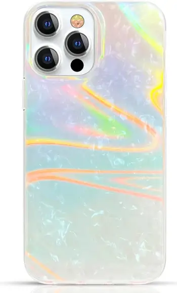 Mbështjellës Kingxbar Shell Series për iPhone 13 Pro, pearl-blue