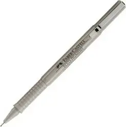 Stilolaps fineliner Faber-Castell Ecco Pigment 0.6mm, rezistent ndaj ujit, ngjyrë e zezë