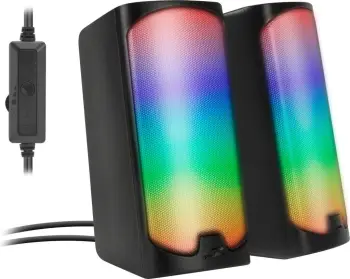 Altoparlantë Speedlink TONOS RGB, 2.0, Bluetooth/USB, të zi