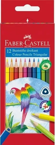 Set lapsa ngjyruese Faber-Castell 116512, 12 copa, multikolor