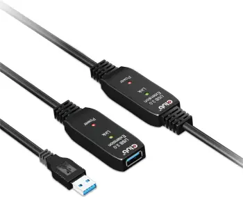 Kabllo USB zgjatues Club3D 10m, USB 3.2, e zezë