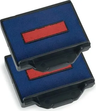 Patrone Trodat 6/50/2/SS për vulë, 2 copë, e zezë/blu/e kuqe - 1