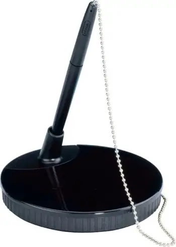 Qëndrues stilolapsi MAUL Ballpoint Pen Stand 44120-90, 150mm, me zinxhir metalik, i zi