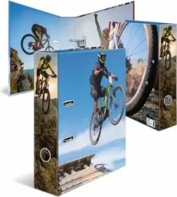 Klasor HERMA Motif Folder Sport Mountain Bike, A4, shpinë 70mm, shumëngjyrësh