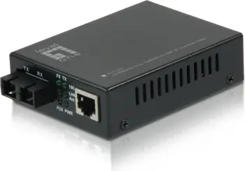 Konvertues rrjeti LevelOne RJ45 në SC, Fast Ethernet, Single-Mode Fiber, 20km
