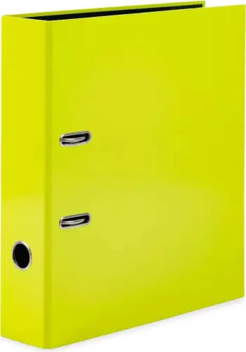 Dosje unazore HERMA NEON, A4, shpinë 70mm, neon e verdhë