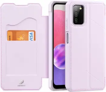 Mbështjellës Dux Ducis Skin X Bookcase për Samsung Galaxy A03s, rozë