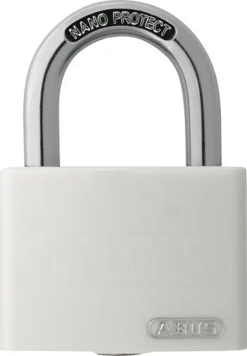 Dryska sigurie Abus MyLock T65AL, me çelës, trup alumini, e bardhë