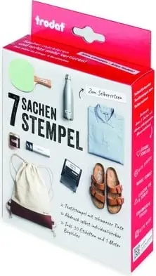 Set stampash Trodat 7 Sachen Stempel, tekstil, ngjyrë e zezë