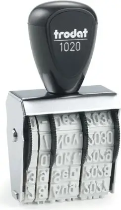 Vulë datash Trodat 1020, e zezë