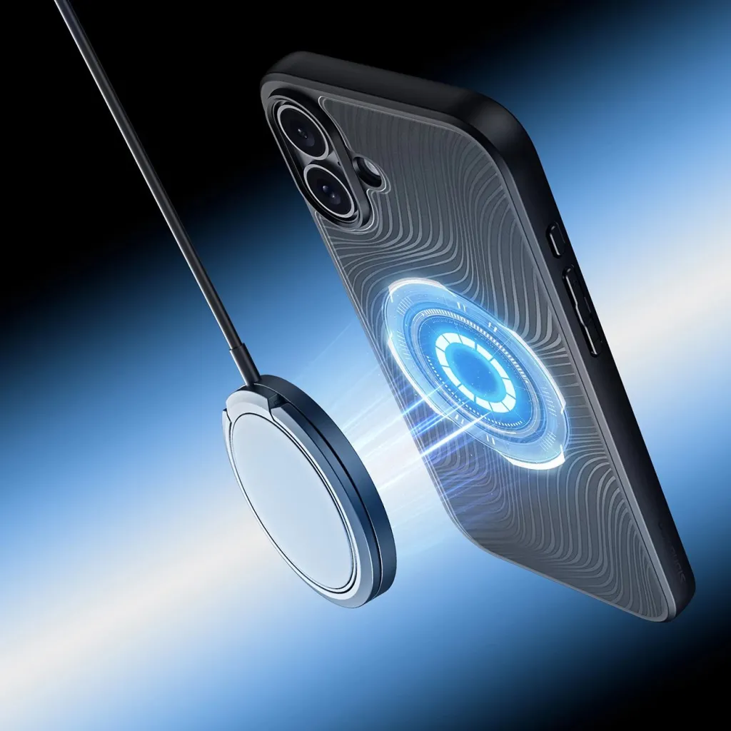 Mbështjellës Dux Ducis Aimo Mag për iPhone 16 Plus, MagSafe, i zi - 11
