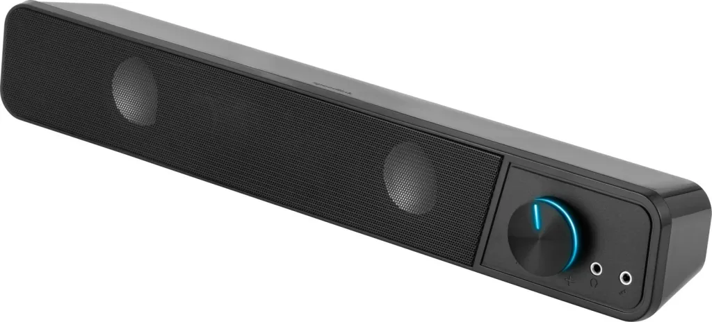 Soundbar Speedlink BRIO, 6 W, 2x5.08 cm, e zezë - 2