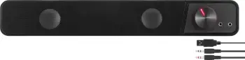 Soundbar Speedlink BRIO, 6 W, 2x5.08 cm, e zezë