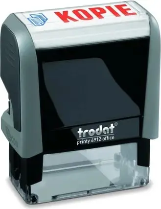 Stampë Trodat Printy 4912, KOPIE, e zezë/gri