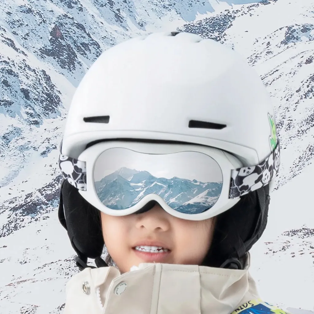 Syze ski Qunature Panda për fëmijë, e bardhë/e zezë - 4