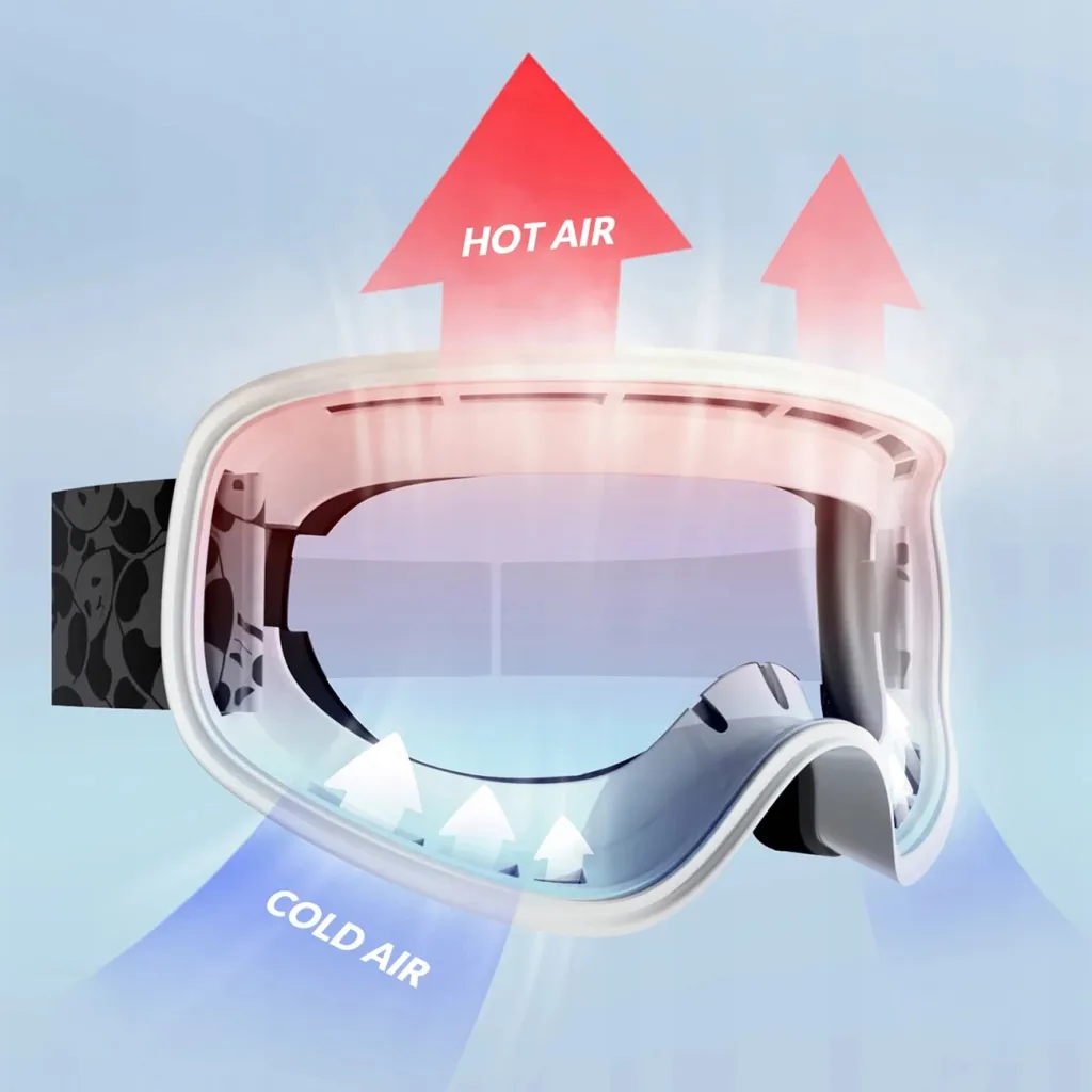 Syze ski Qunature Panda për fëmijë, e bardhë/e zezë - 8
