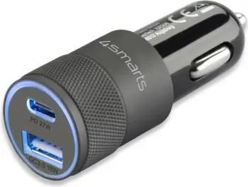 Karikues veture 4smarts 464448, 2 dalje, Power Delivery Quick Charge 3.0, i zi