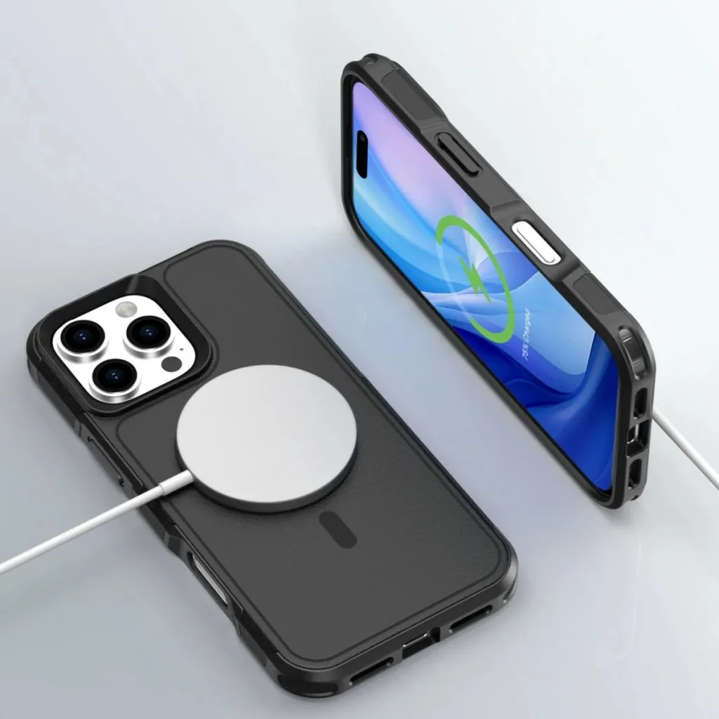 Mbështjellës 4smarts për iPhone 16 Pro, MagSafe, 6.3", i zi - 5