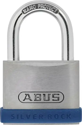 Dry Abus Silver Rock 5 40, metalik, me çelës, i argjentë