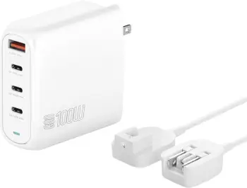 Karikues universal 4smarts 545100, 100W, 3 USB-C, 1 USB-A, i brendshëm, AC