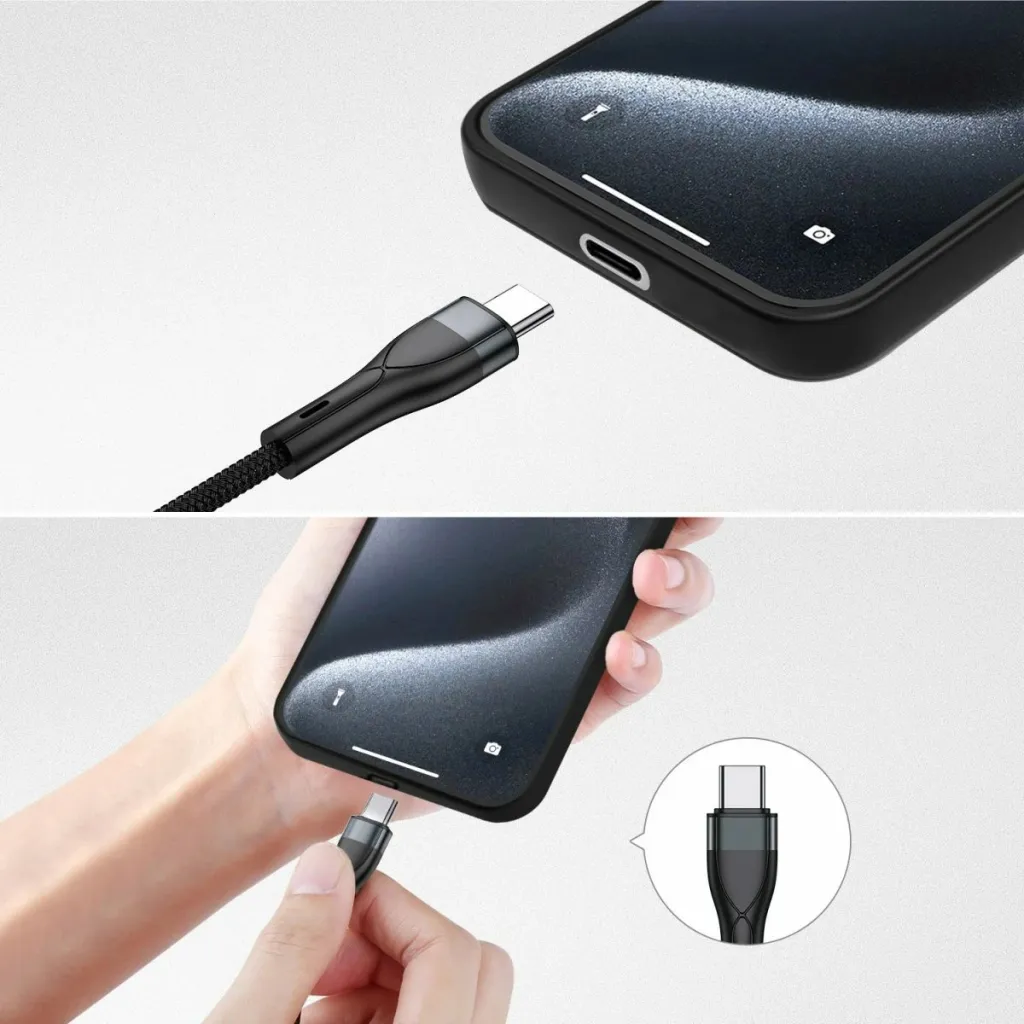 Kabllo karikimi 4smarts 541023, 1.2 m, USB A/USB C, USB C/Micro USB-A/Lightning, e zezë - 5