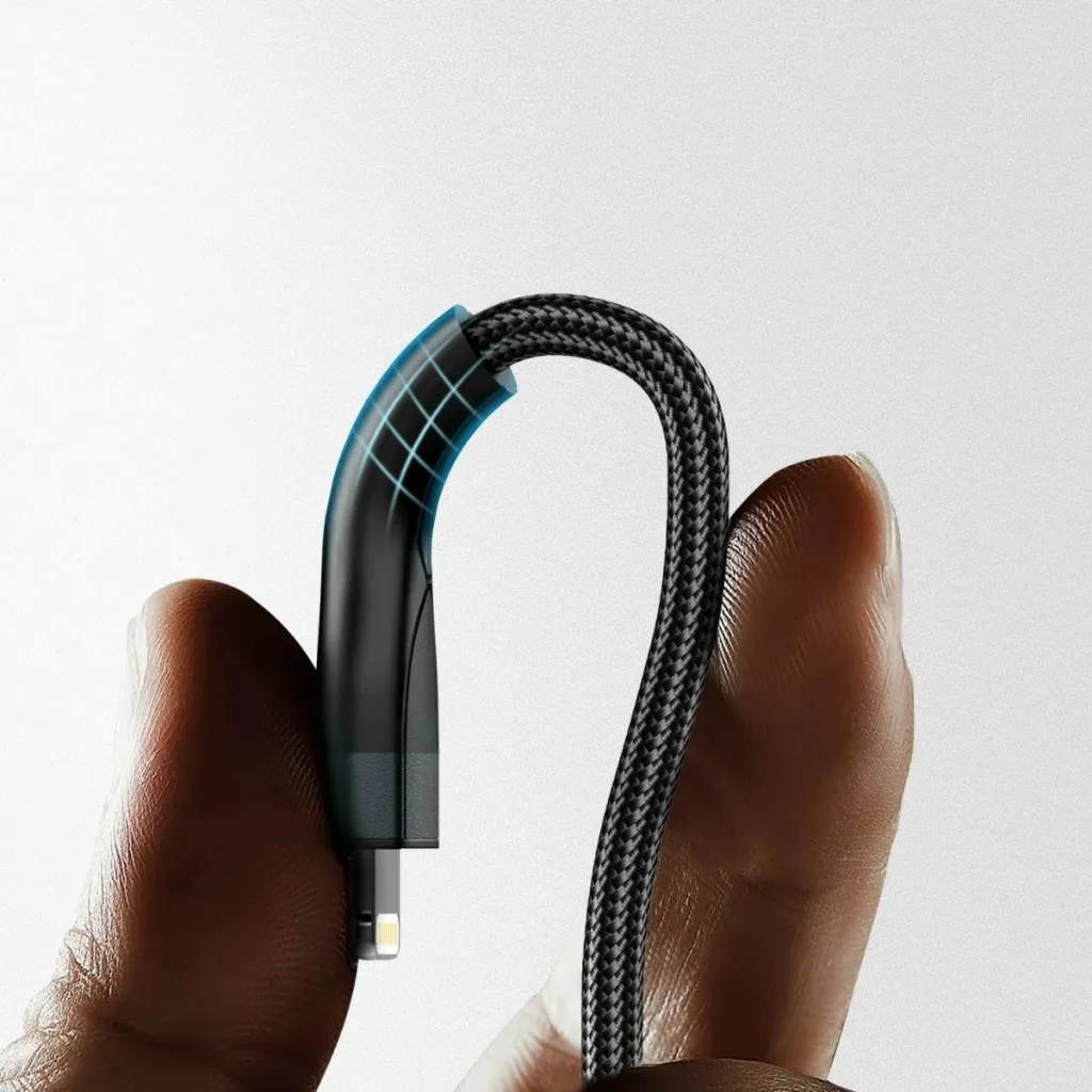 Kabllo karikimi 4smarts 541023, 1.2 m, USB A/USB C, USB C/Micro USB-A/Lightning, e zezë - 6