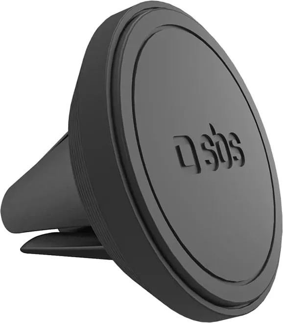 Mbajtës magnetik për celular SBS TESUPMAGMCLIP, për ventilator të makinës, i zi - 1