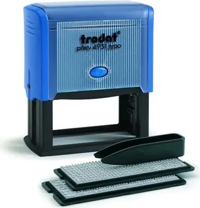 Stampë Trodat Stempel Printy Typom/SB 4931, boja e zezë, kaltër - 1