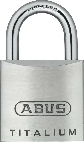 Dry sigurie ABUS Titalium 25mm, 2 çelësa, metalik