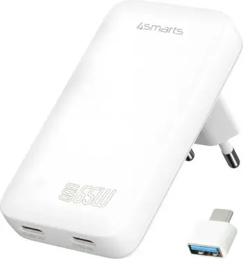 Karikues universal 4smarts 542065, 2 porta USB-C, i bardhë