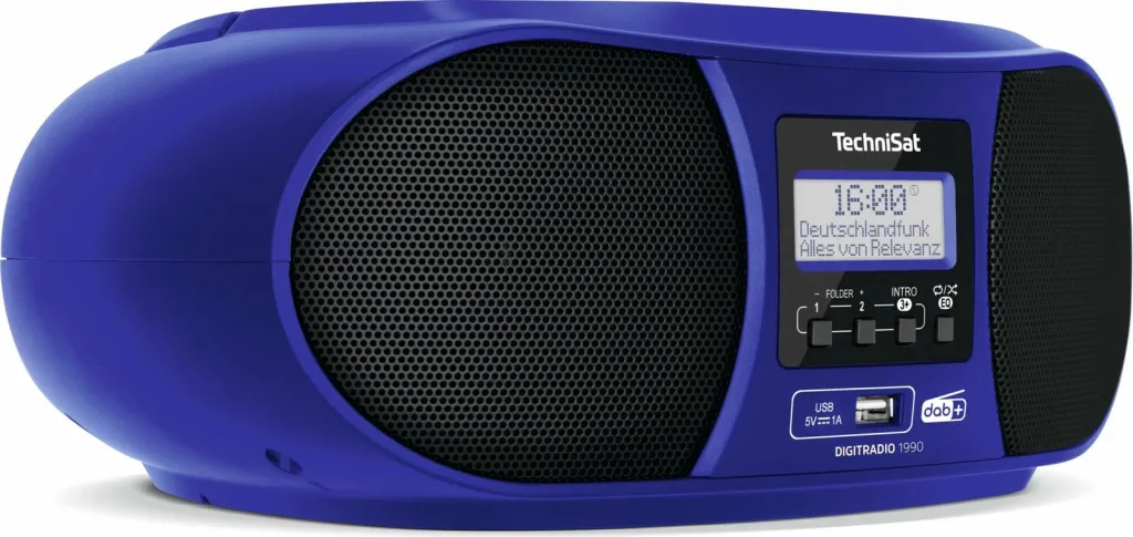 Radio digjitale TechniSat DigitRadio 1990, DAB+, USB, kaltër - 2