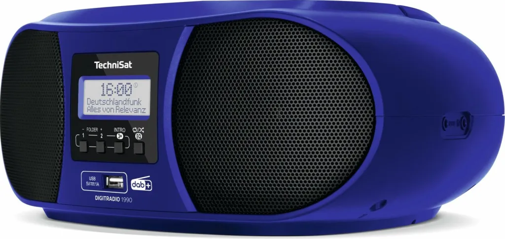 Radio digjitale TechniSat DigitRadio 1990, DAB+, USB, kaltër - 3