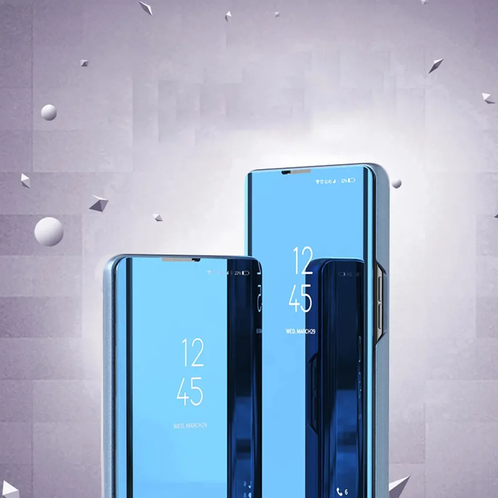 Mbështjellës Hurtel Clear View për Samsung Galaxy A26, Flip, Kaltër - 7
