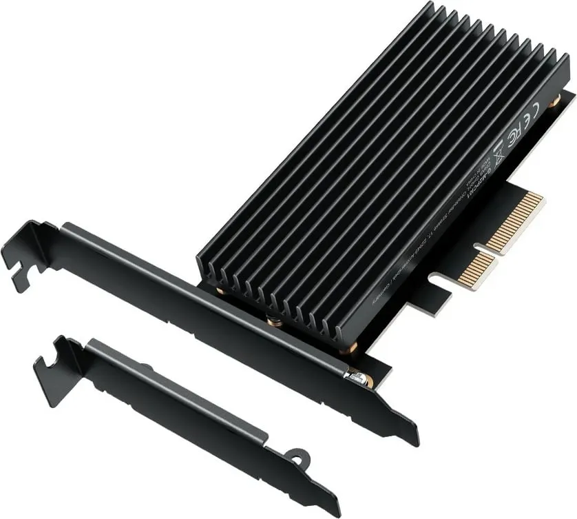 Kartelë PCIe GrauGear për M.2 NVMe SSD, PCIe 4.0, e zezë - 1
