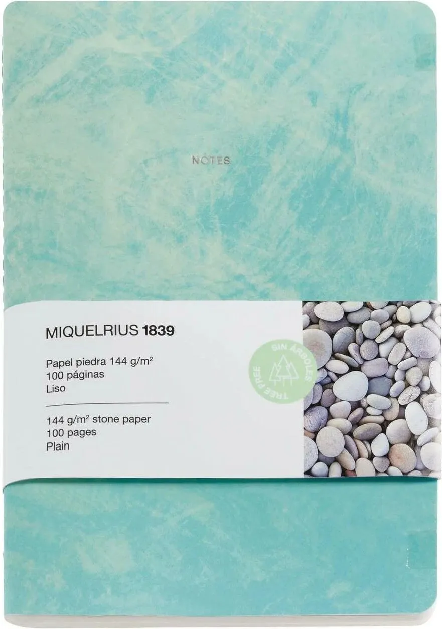 Fletore MAUL Miquelrius STONE PAPER A5, 50 fletë, e gjelbër - 1